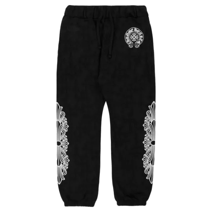 Chrome Hearts Cemetery Cross Sweatpants Black