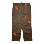 Chrome Hearts Cross Patch Carpenter Jeans Olive Green