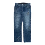 Chrome Hearts Denim Cross Patch Jeans Dark Indigo