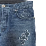 Chrome Hearts Denim Cross Patch Jeans Dark Indigo