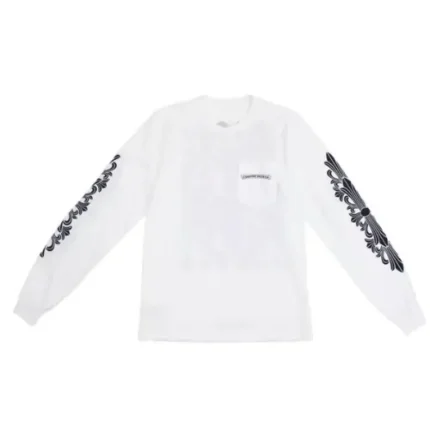 Chrome Hearts Eye Chart Dagger Long Sleeve White