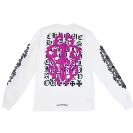 Chrome Hearts Eye Chart Dagger Long Sleeve White