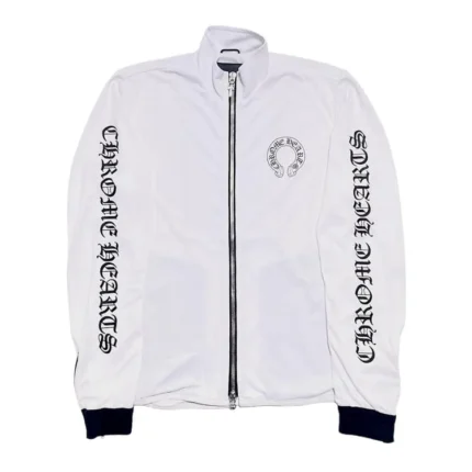 Chrome Hearts Jersey Track Jacket White Black