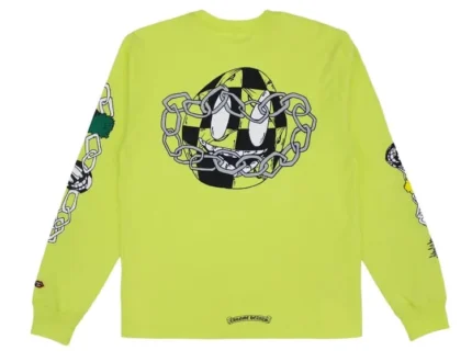 Chrome Hearts Matty Boy Link Long Sleeve Lime Green