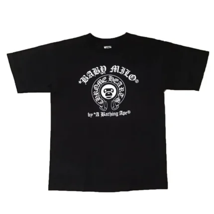 Chrome Hearts x Bape Baby Milo Tee Black