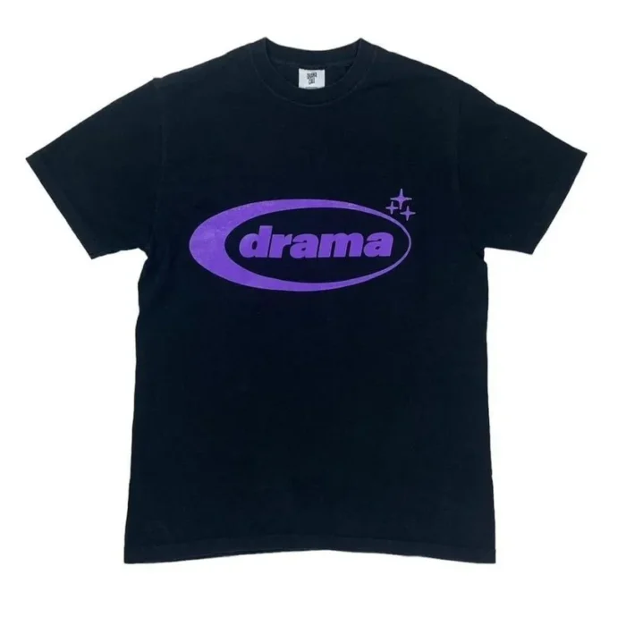 Drama Call Oval T-shirt Black/Purple