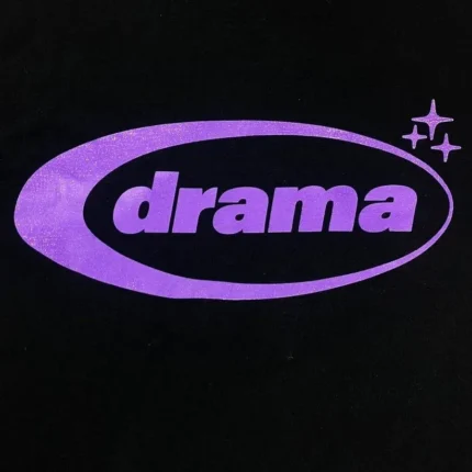 Drama Call Oval T-shirt Black/Purple