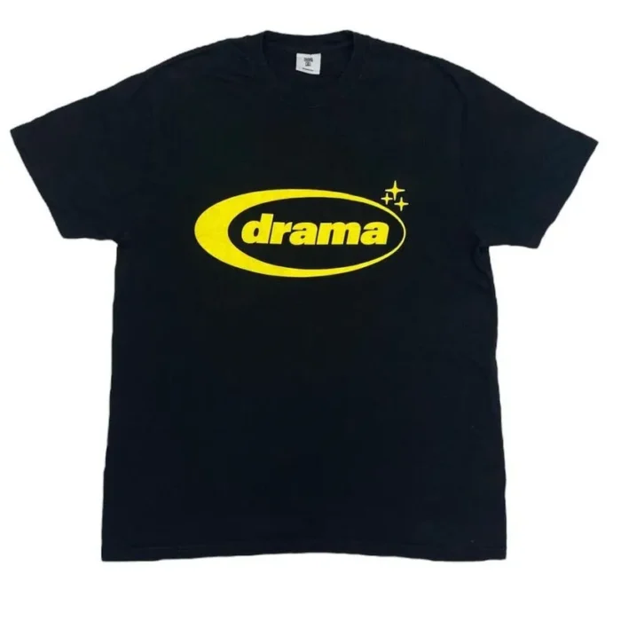 Drama Call Oval T-shirt Black/Yellow