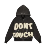 Carsicko Dont Touch Hoodie Washed Grey