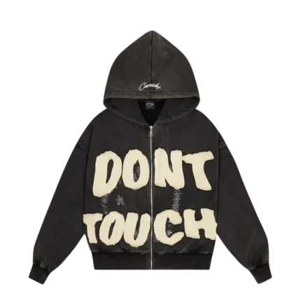 Carsicko Dont Touch Hoodie Washed Grey