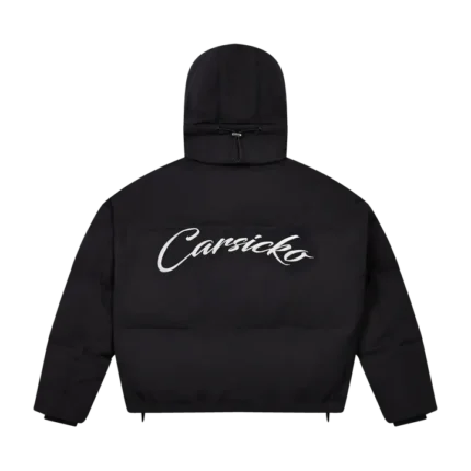 Carsicko Logo Puffer Jacket Black