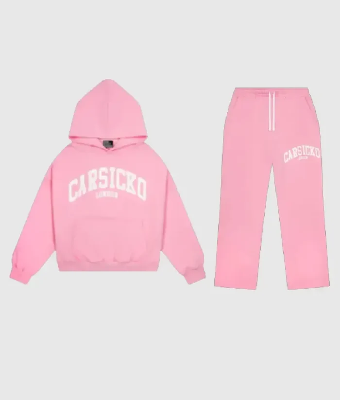 Carsicko London Classic Tracksuit Pink