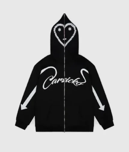 Carsicko Love Spread Full Zip Hoodie Black